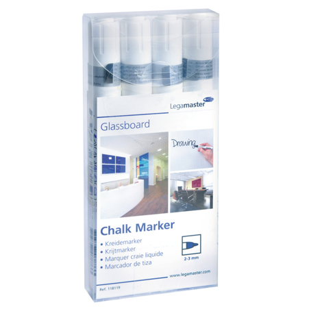 Weiße Flüssigkreide Marker Set - 4 Stück