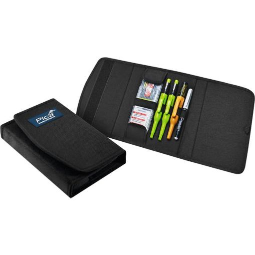 Markier-Set Pica Master | Bohrlochmarker für Schreiner und Tischler | Mit Klettverschluss und Ausfallsicherung