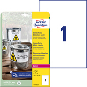 Wetterfeste Folienetiketten 210 x 297 mm - Weiß | Laseretiketten